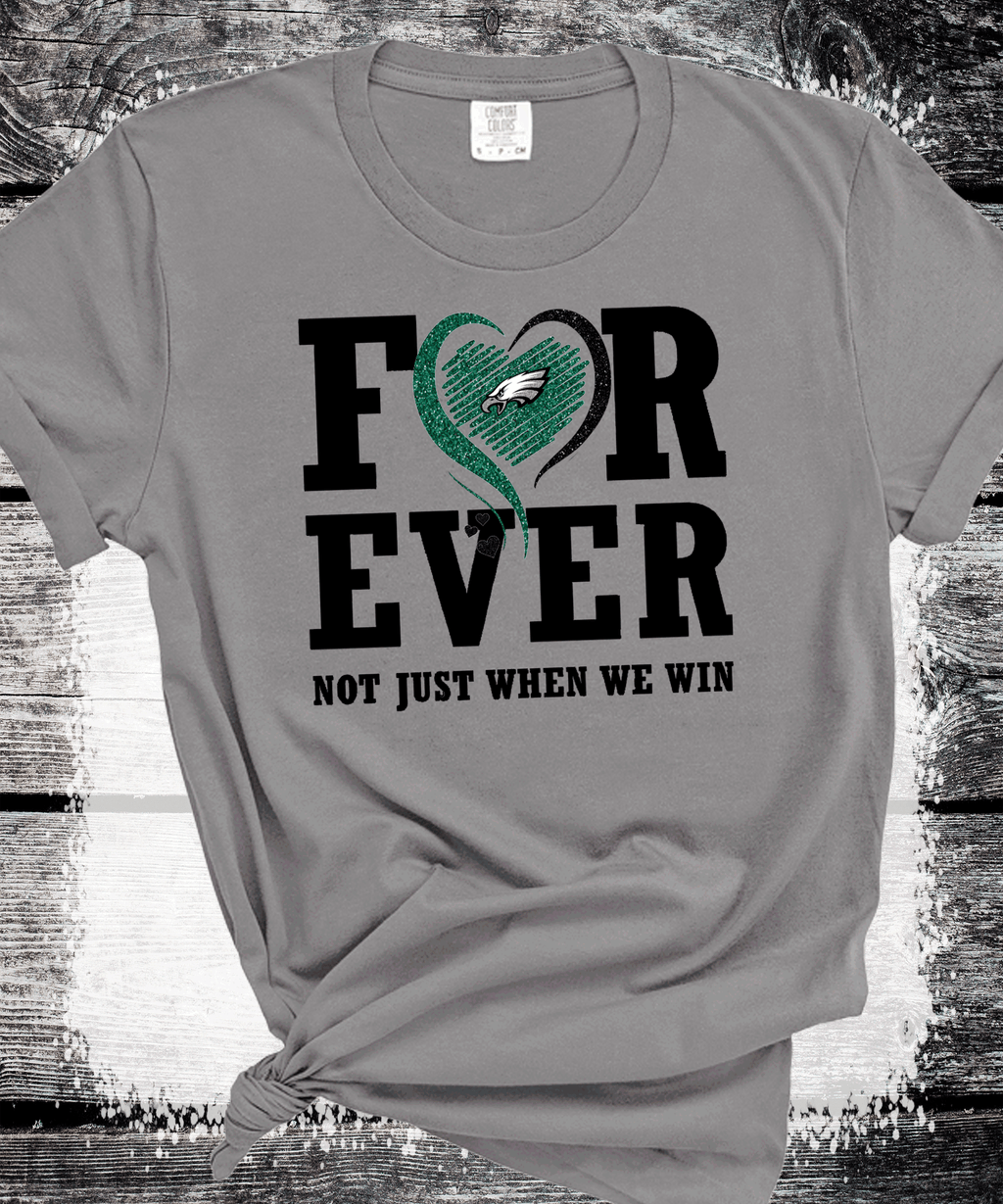 A Blessed Texas Mess Boutique Forever EAGLES not just when are winning Faux Glitter scratch Go BIRDS… — lifestyle worn / used context
