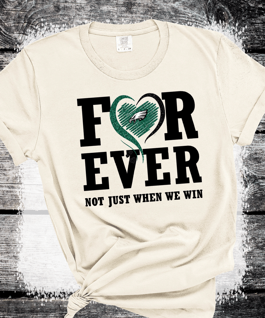 A Blessed Texas Mess Boutique Forever EAGLES not just when are winning Faux Glitter scratch Go BIRDS… — main product shot