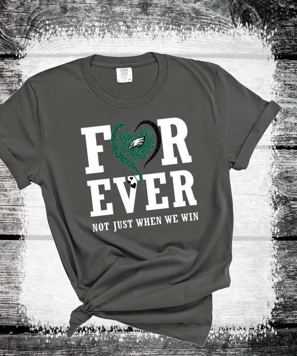 A Blessed Texas Mess Boutique Forever EAGLES not just when are winning Faux Glitter scratch Go BIRDS… — dtf / graphic shirts category context