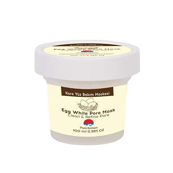 Pure Korean Egg White Face Mask - Deep Cleansing & Pore Minimizing for Oily Skin