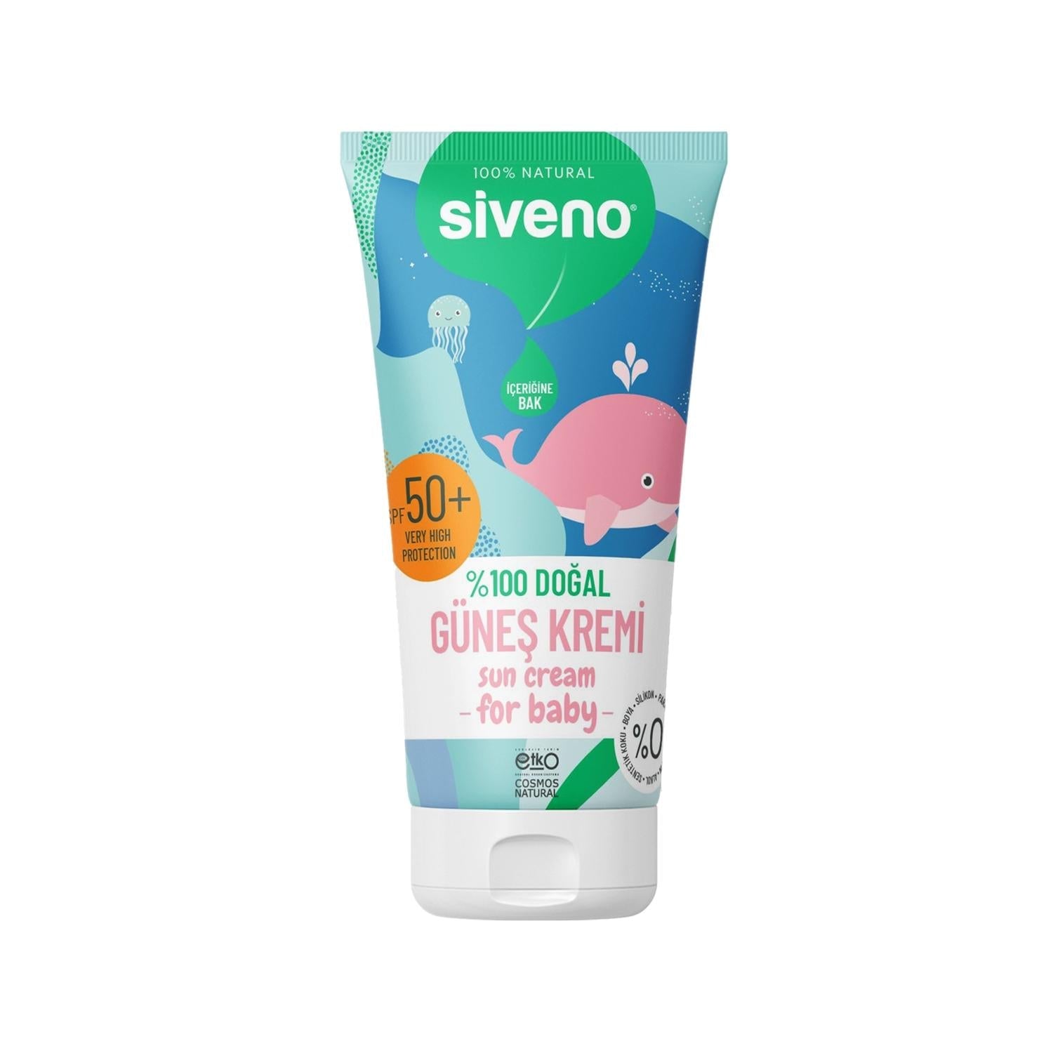 Siveno Baby Sunscreen 50 SPF - Natural & Gentle Sun Protection for Infants - 50ml