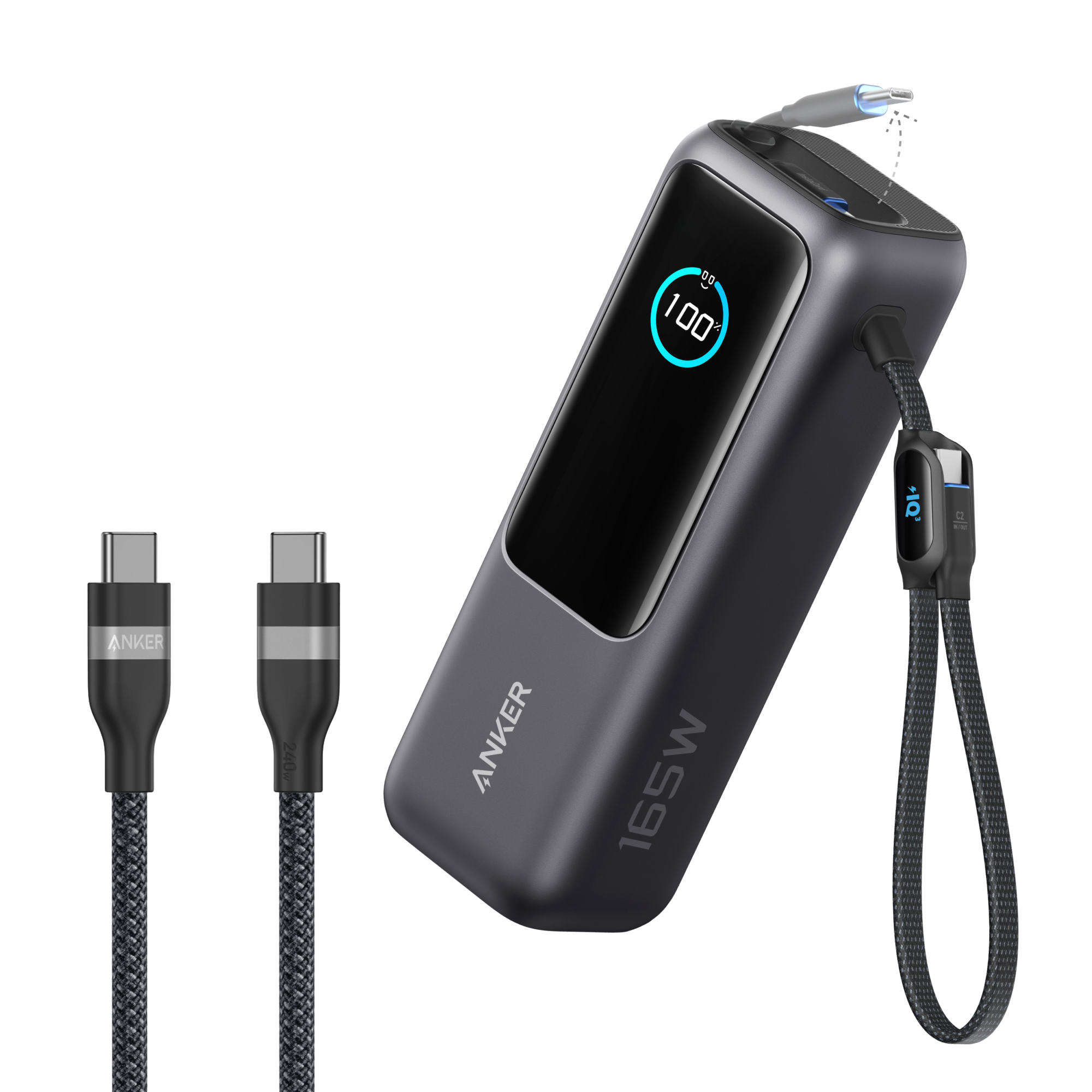 Anker Laptop Power Bank (25K, 165W, Built-In and Retractable Cables), view 20