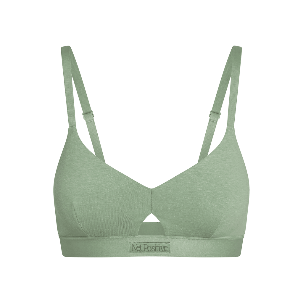 Net Positive Keyhole Bra — back view