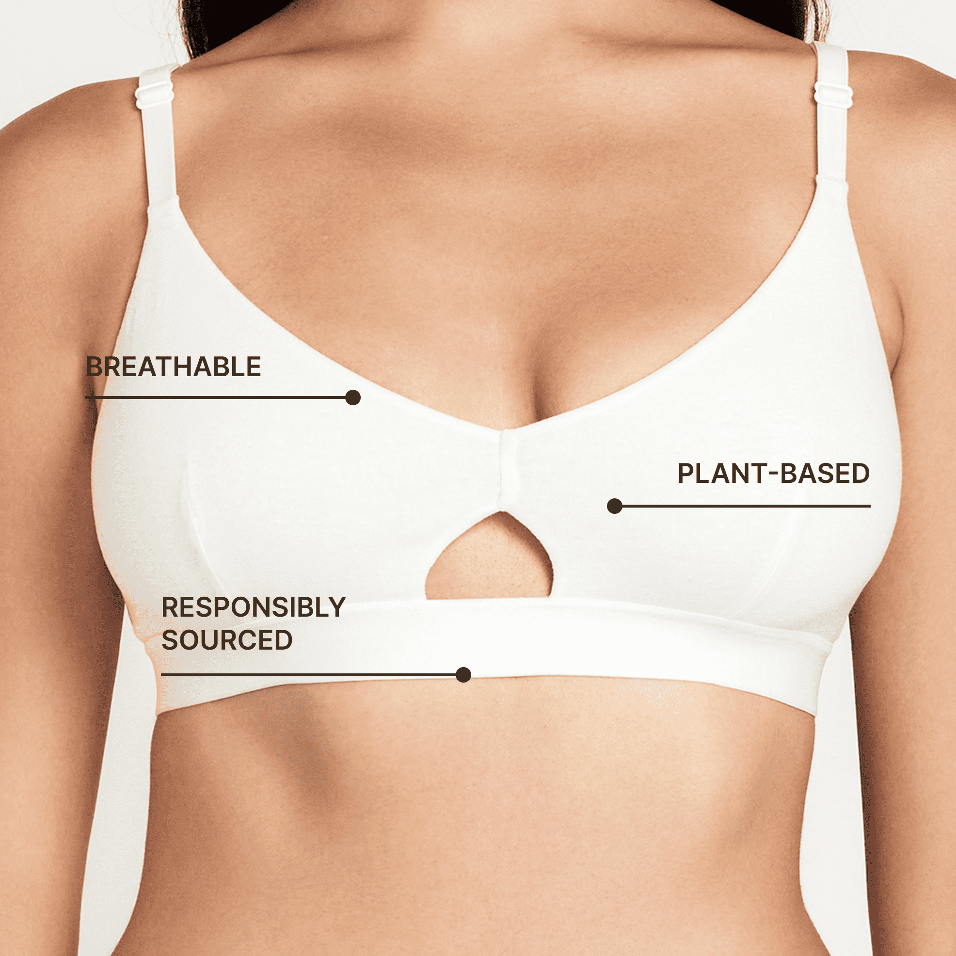Net Positive Keyhole Bra — alternative angle