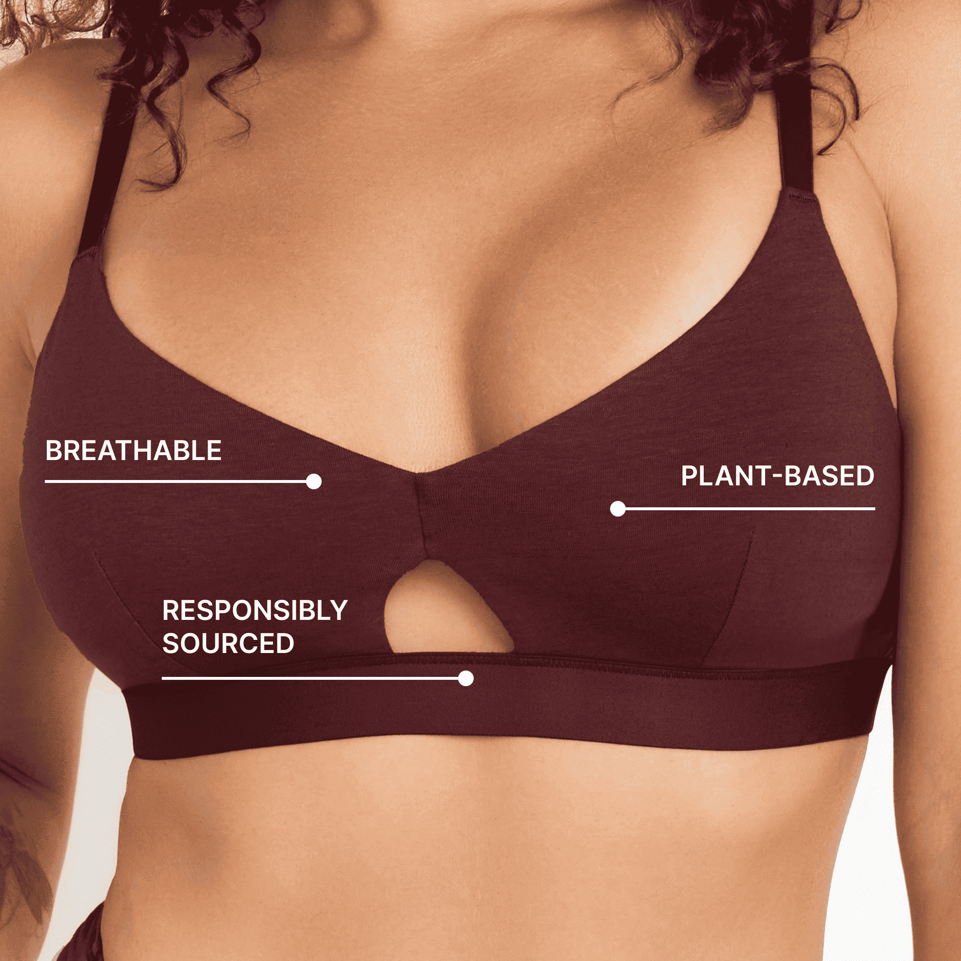 Net Positive Keyhole Bra — alternative angle