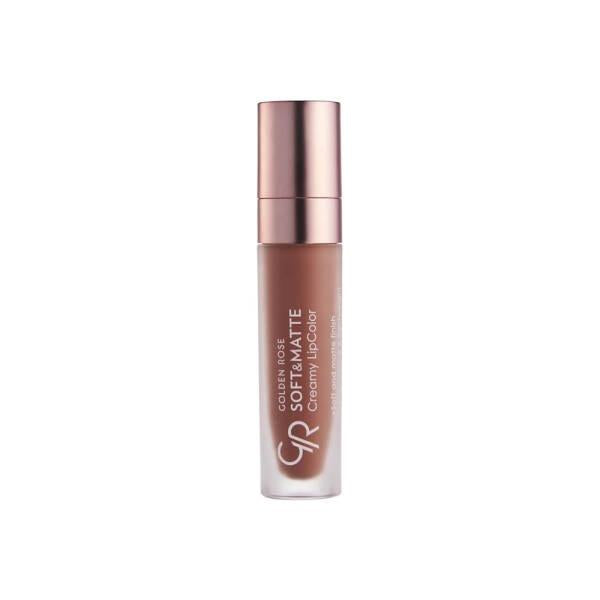 Golden Rose Matte Lip Color - Soft & Creamy, Long-Lasting Moisturizing Lipstick for Individuals Seeking Comfort & Sophistication