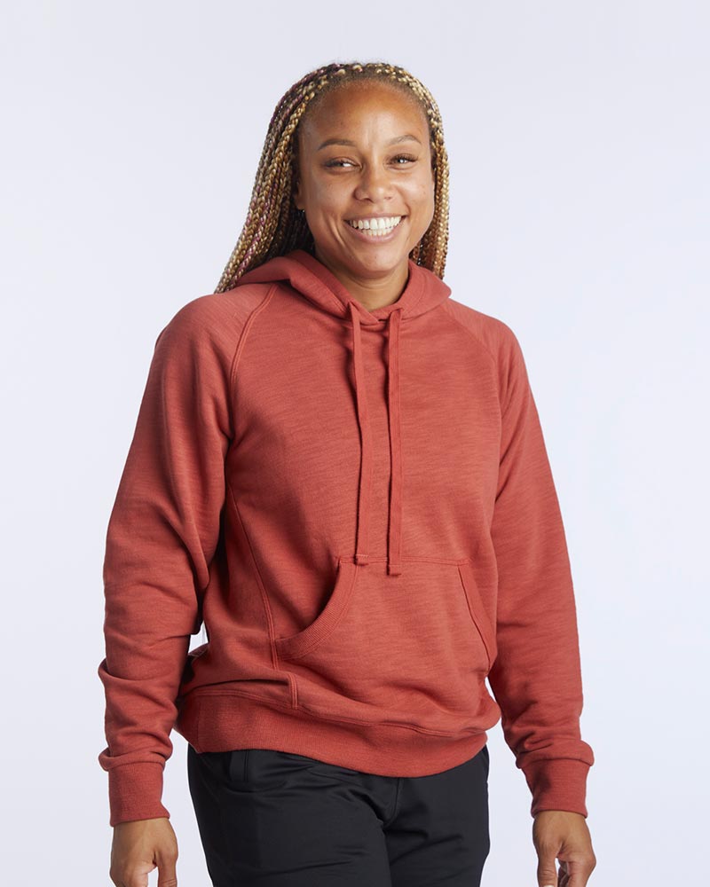 Goal Five Freasy Women's Relaxed Fit Hoodie — side view