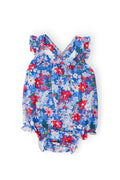 Mila & Rose ® Freedom Flowers Ruffle Cross Back Romper — main product shot