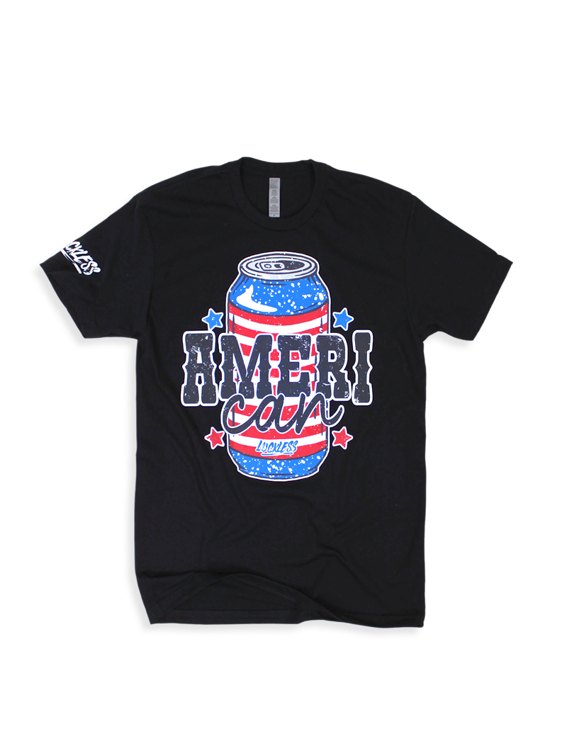 Luckless Outfitters Ameri-CAN Tee — main product shot