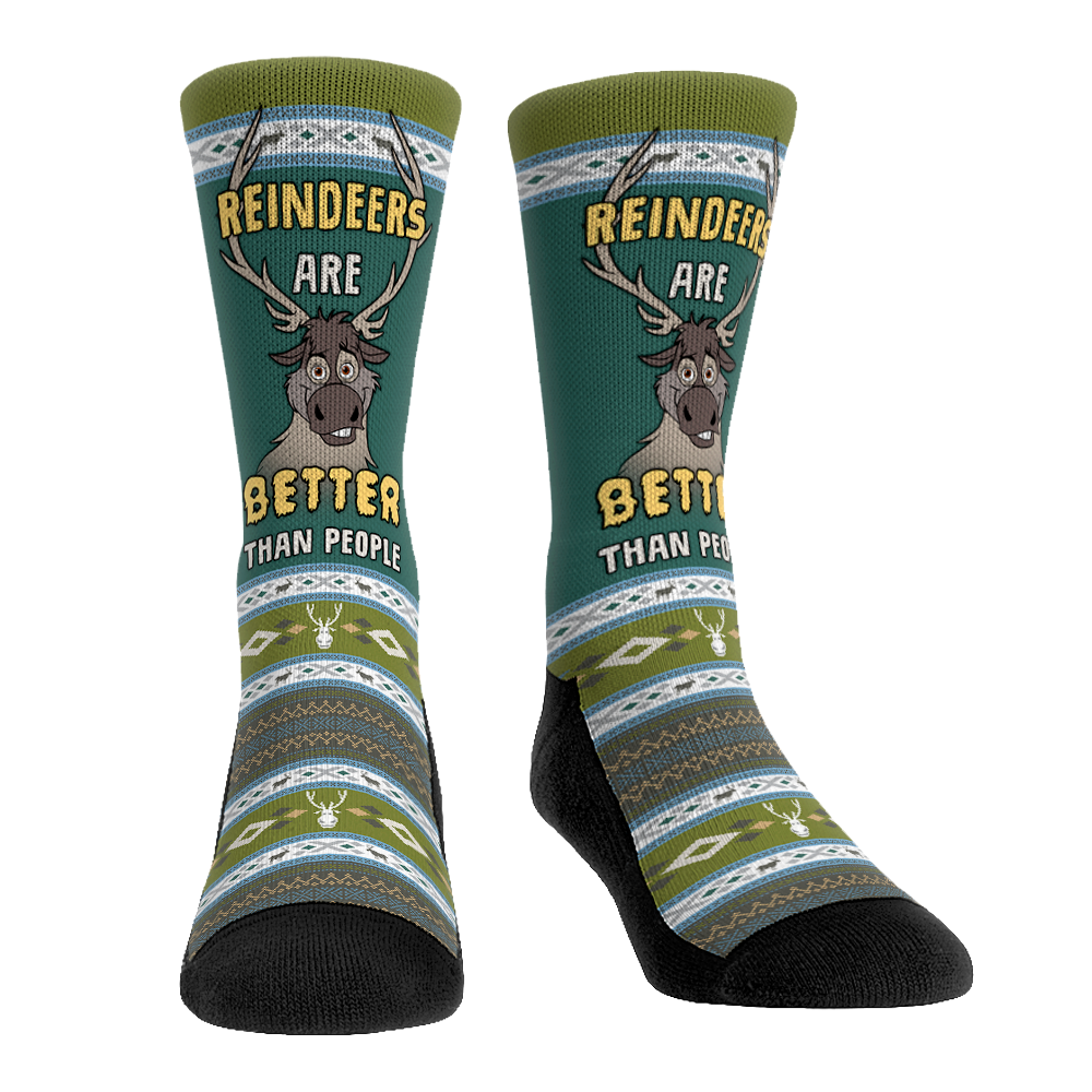 Rock 'Em Socks Rock 'Em Socks Frozen - Reindeers Are Better Than People — main product shot