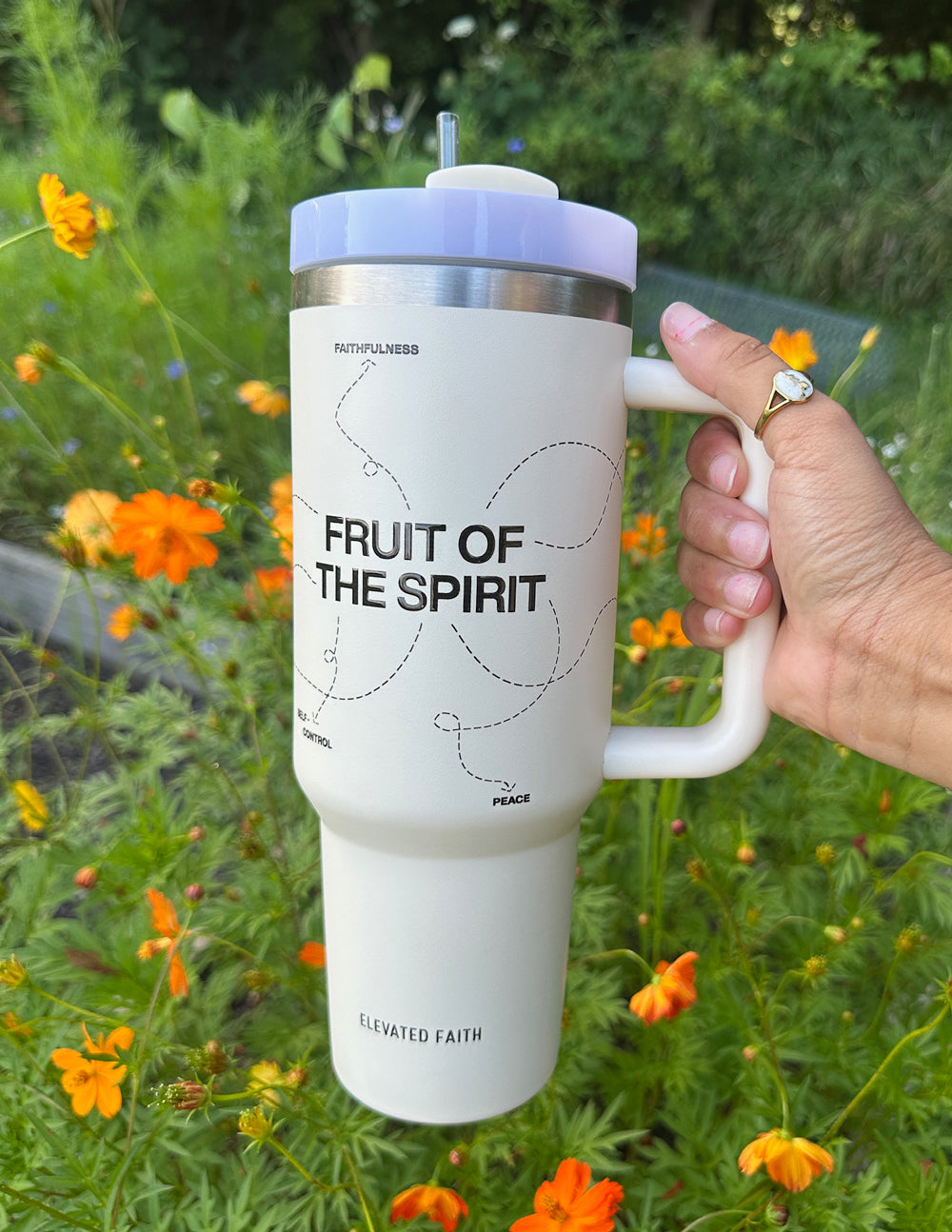 Elevated Faith Fruit of the Spirit 40 oz Tumbler — tumbler category context