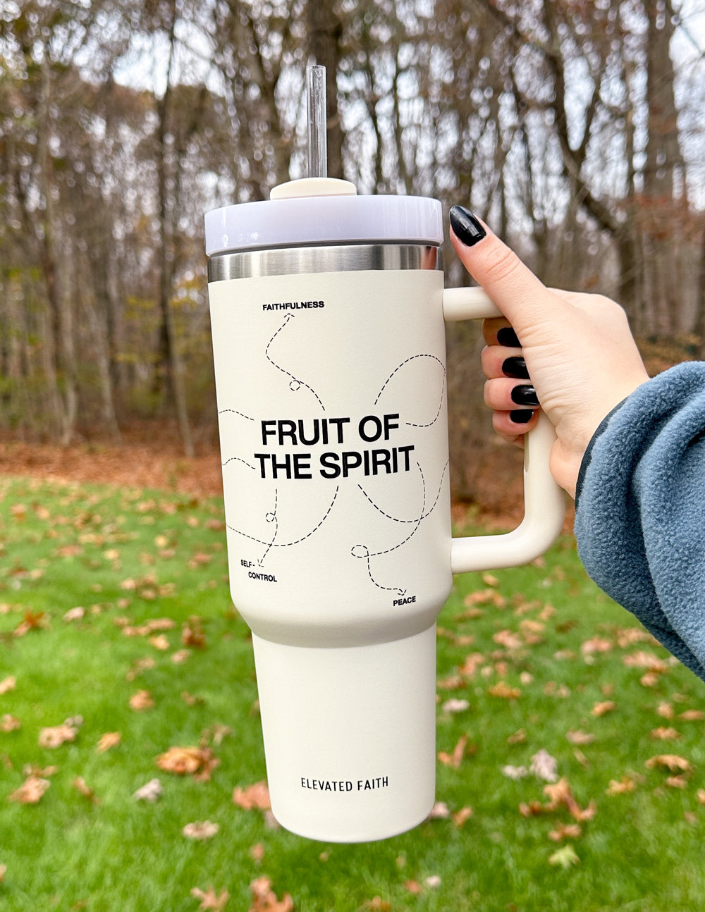 Elevated Faith Fruit of the Spirit 40 oz Tumbler — detail shot 10