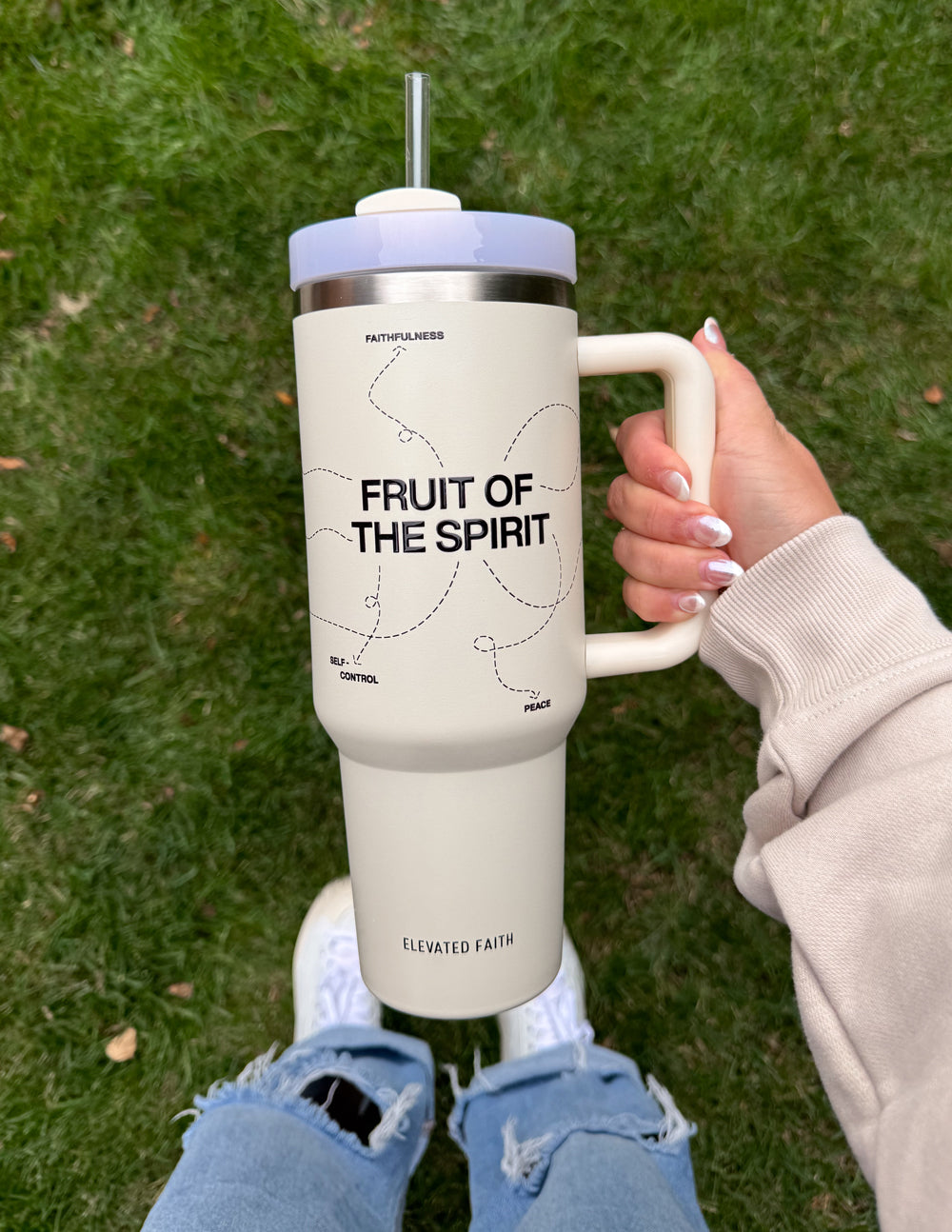 Elevated Faith Fruit of the Spirit 40 oz Tumbler — detail shot 8