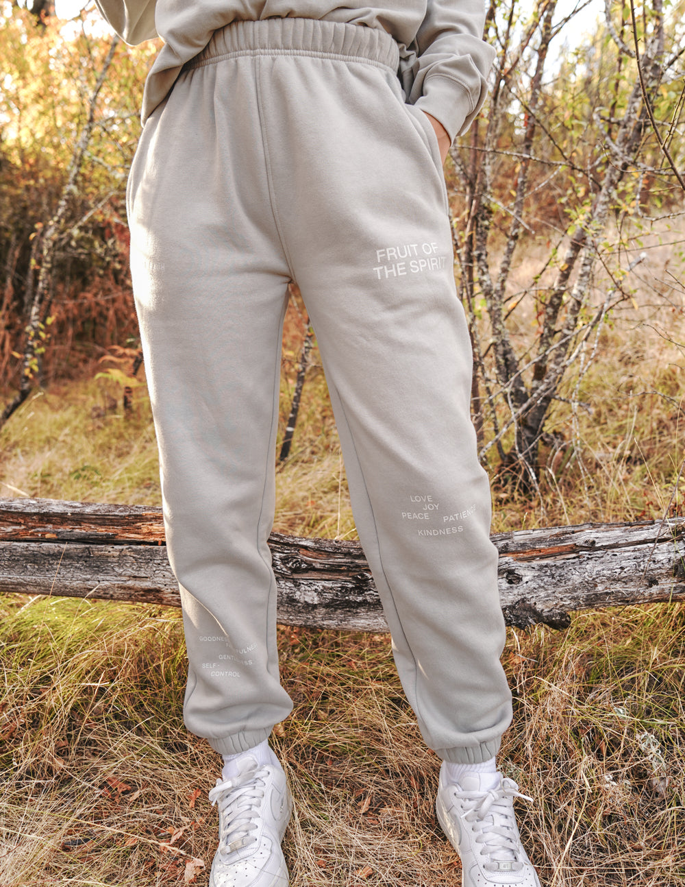 Elevated Faith Fruit of the Spirit Grey Unisex Sweatpant — main product shot