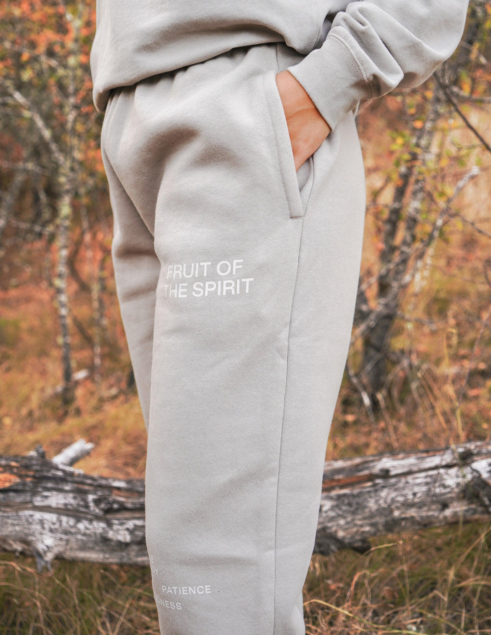 Elevated Faith Fruit of the Spirit Grey Unisex Sweatpant — sweatpant category context