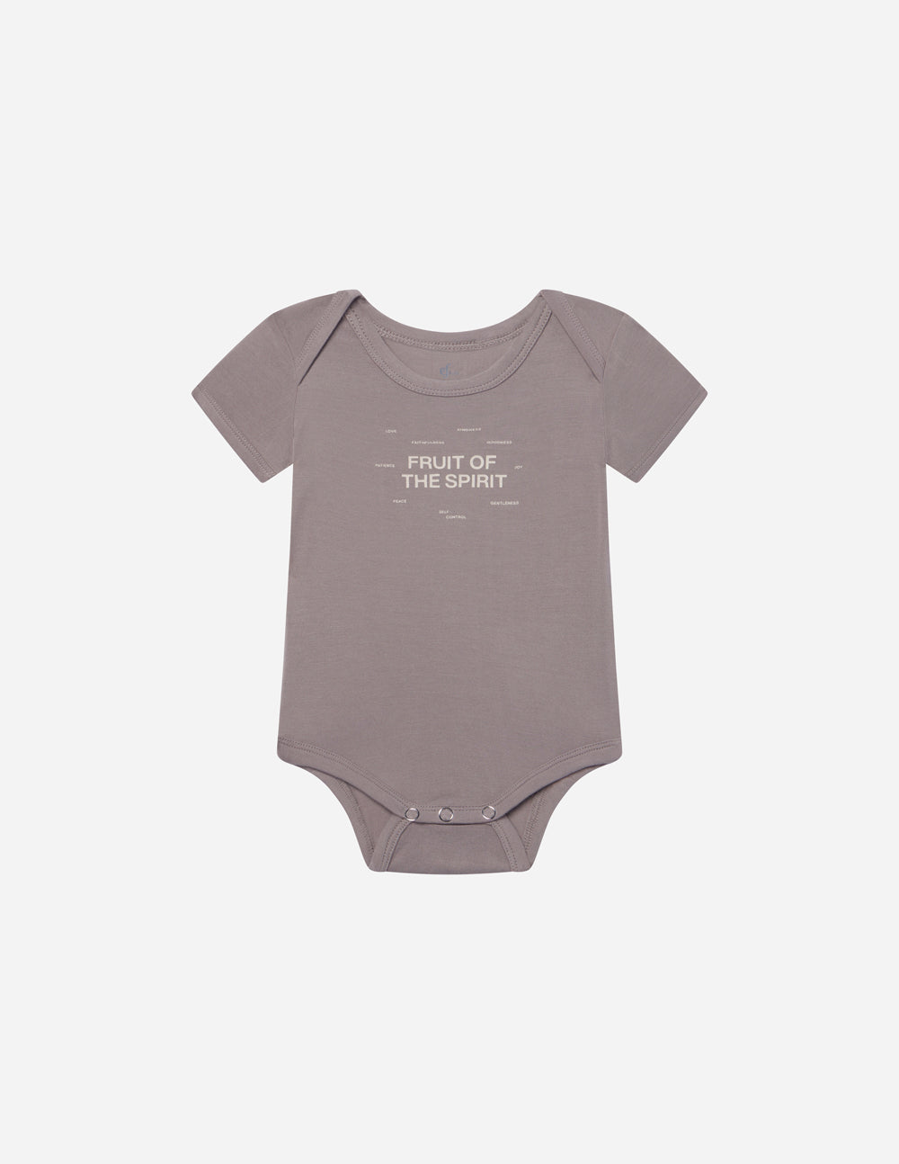 Elevated Faith Fruit of the Spirit Onesie — back view