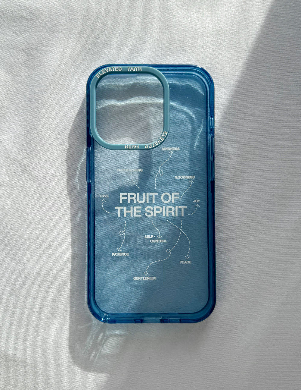 Elevated Faith Fruit of the Spirit Phone Case — construction detail