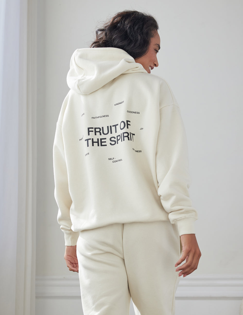 Elevated Faith Fruit of the Spirit Unisex Hoodie — construction detail
