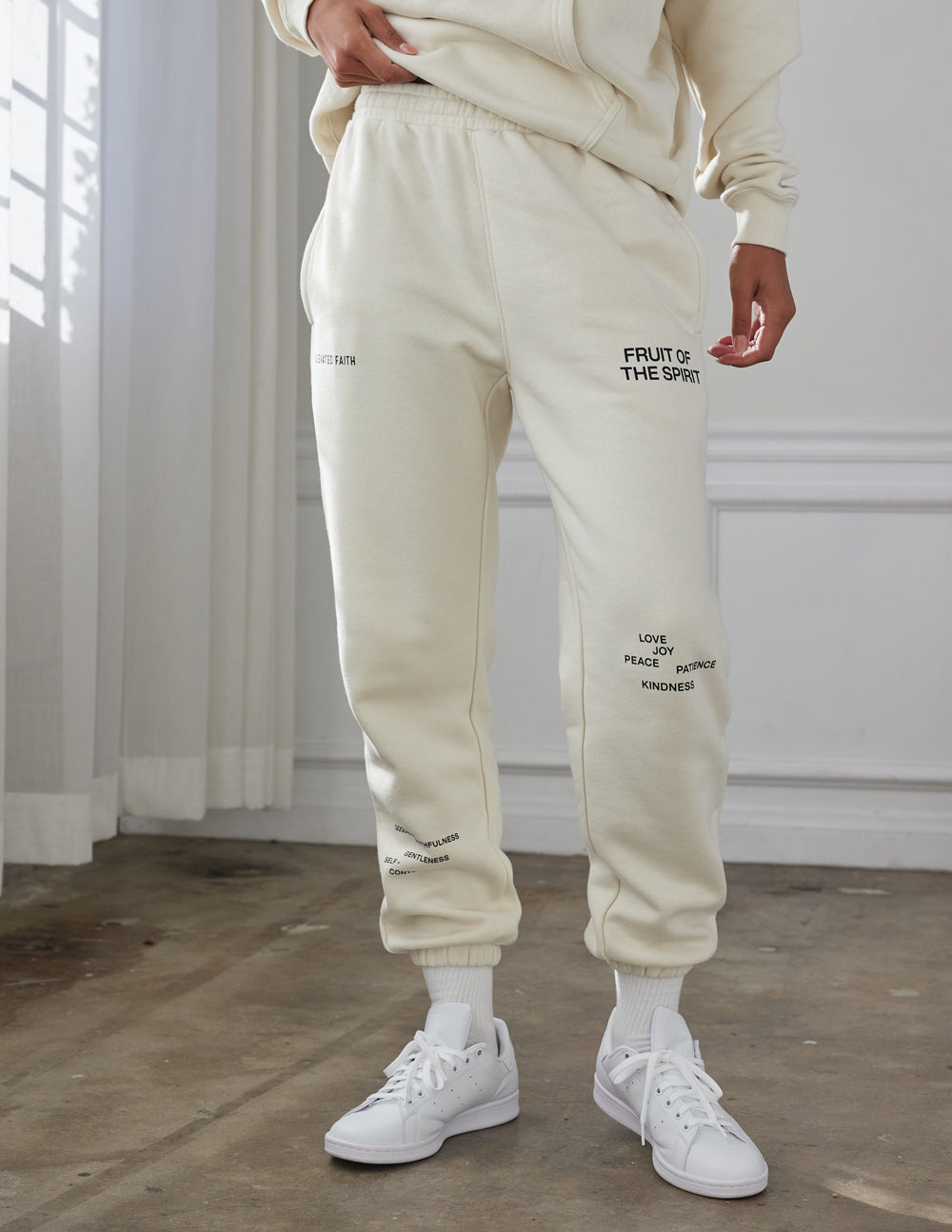 Elevated Faith Fruit of the Spirit Unisex Sweatpant — construction detail