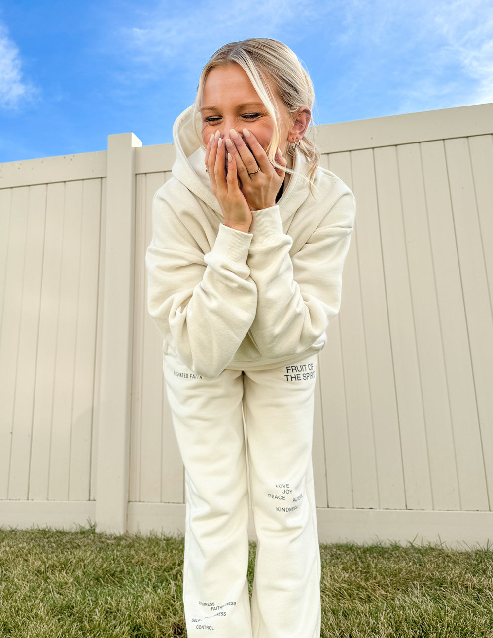 Elevated Faith Fruit of the Spirit Unisex Sweatpant — lifestyle worn / used context