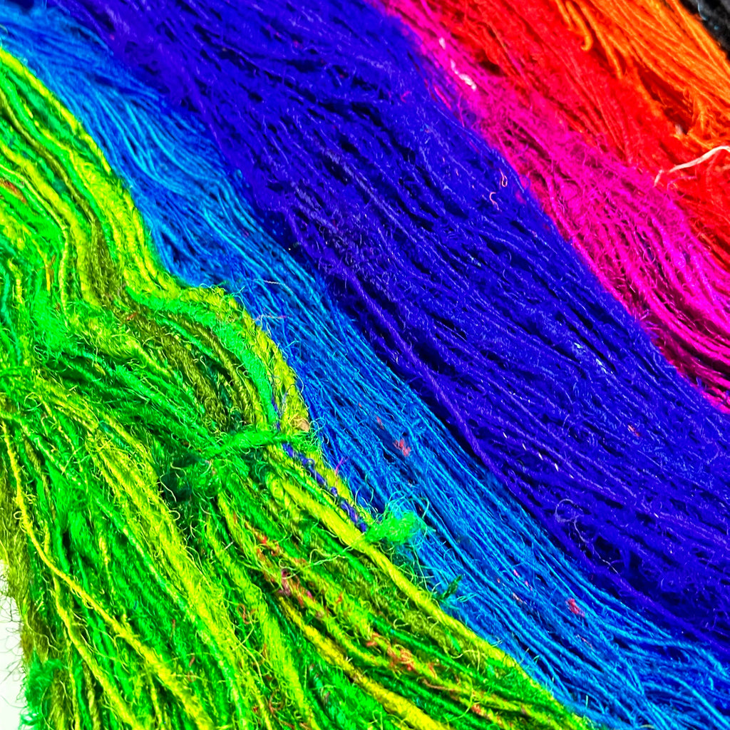 Darn Good Yarn Darn Good Yarn Recycled Silk Yarn "Lux Adventure" — yarn category context