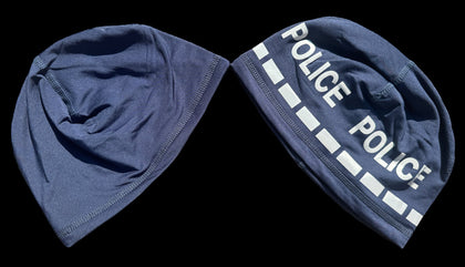 Police Beanie- Navy Blue Reversible POLICE — VisiBlue tactical gear for law enforcement
