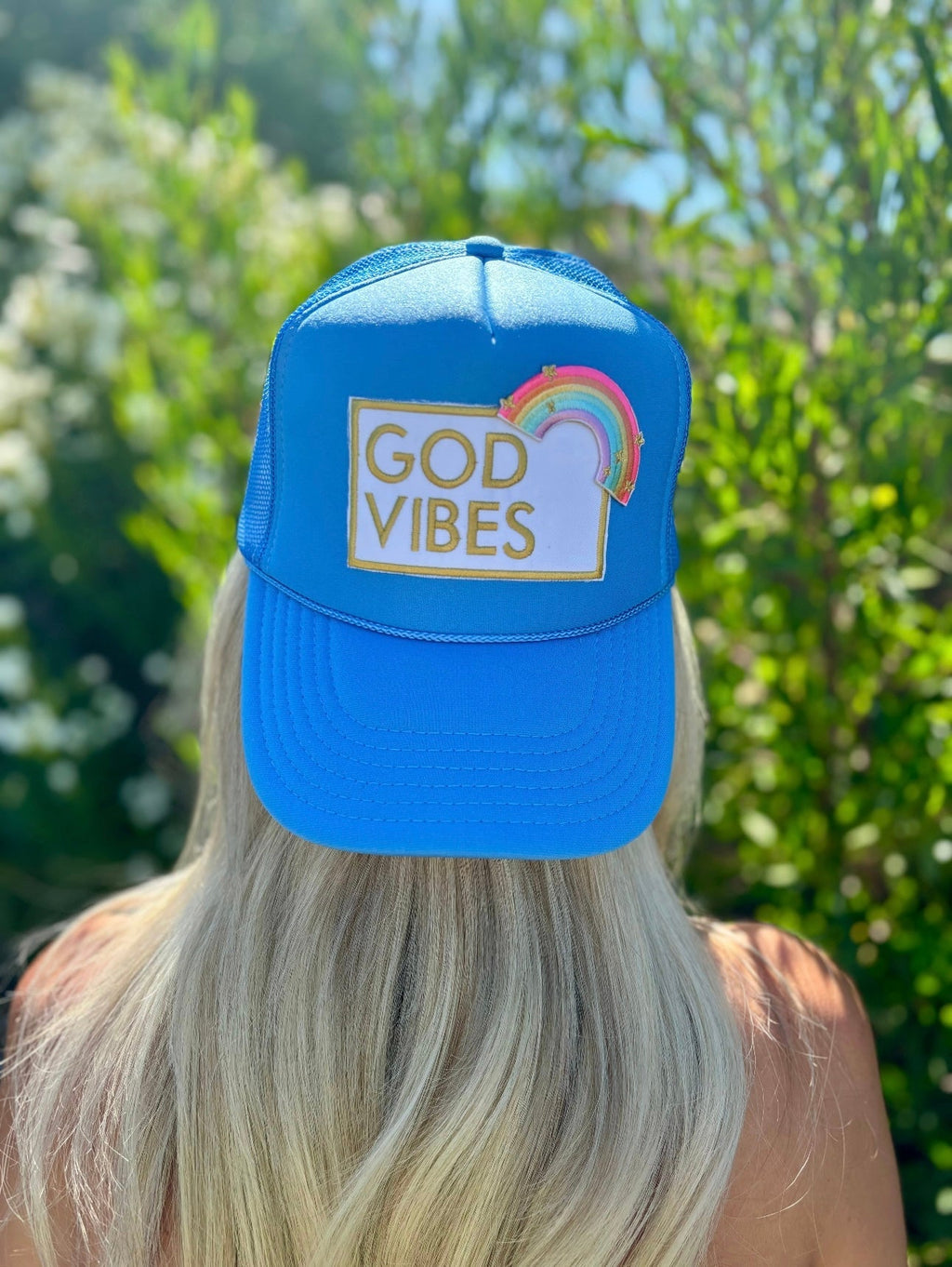 Pretty Little Patriot Pretty Little Patriot God Vibes Trucker Hat — product category context