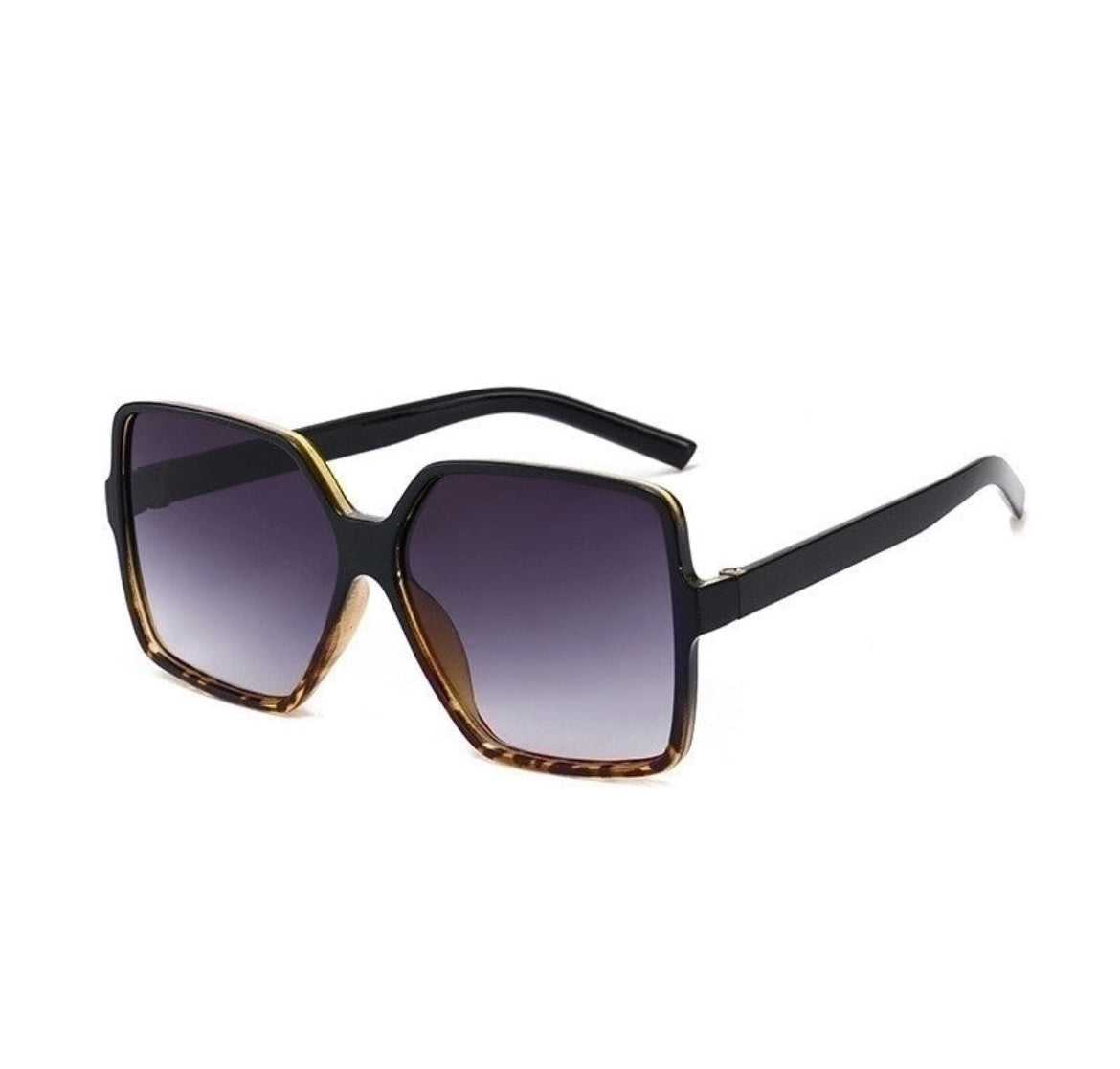 Pretty Little Patriot Retro Gradient Square Frame Sunglasses — side view