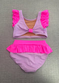 Tightspot Dancewear Center Custom Limited Edition Lilac & Neon Pink Ruffle Set — main product shot