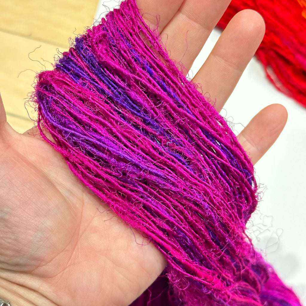 Darn Good Yarn Recycled Silk Yarn "Lux Adventure" — main product shot