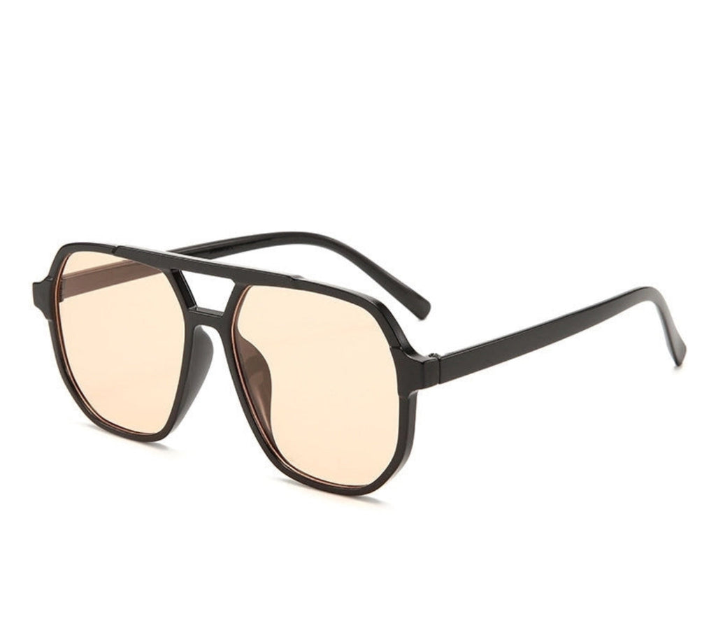 Pretty Little Patriot Pretty Little Patriot Hip Hop Color Block Sunglasses — lifestyle worn / used context