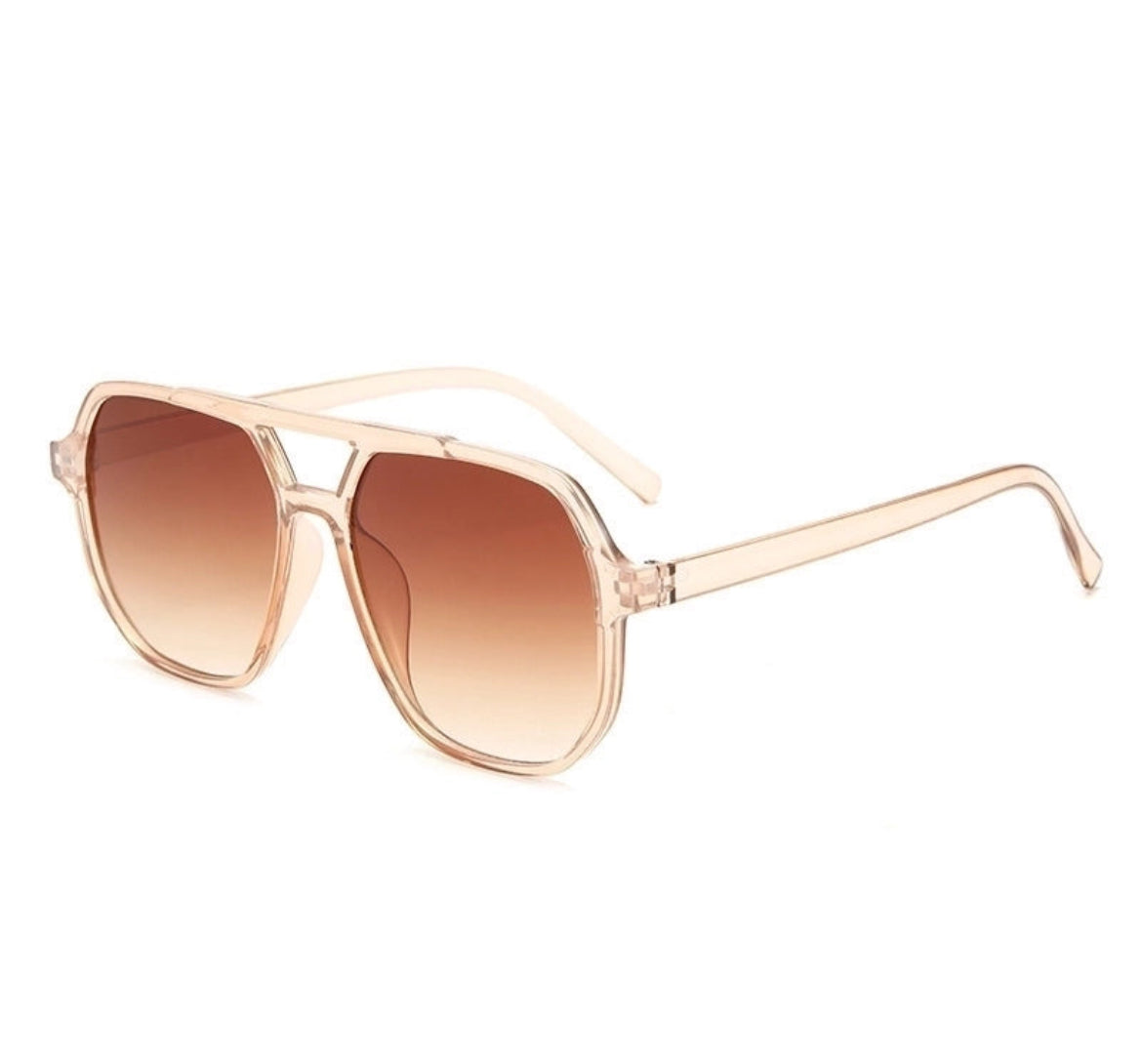 Pretty Little Patriot Pretty Little Patriot Hip Hop Color Block Sunglasses — construction detail
