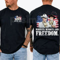 Funny "Biscuits and Whores" Western T-Shirt – Sarcastic 4th of July Movie Graphic Tee