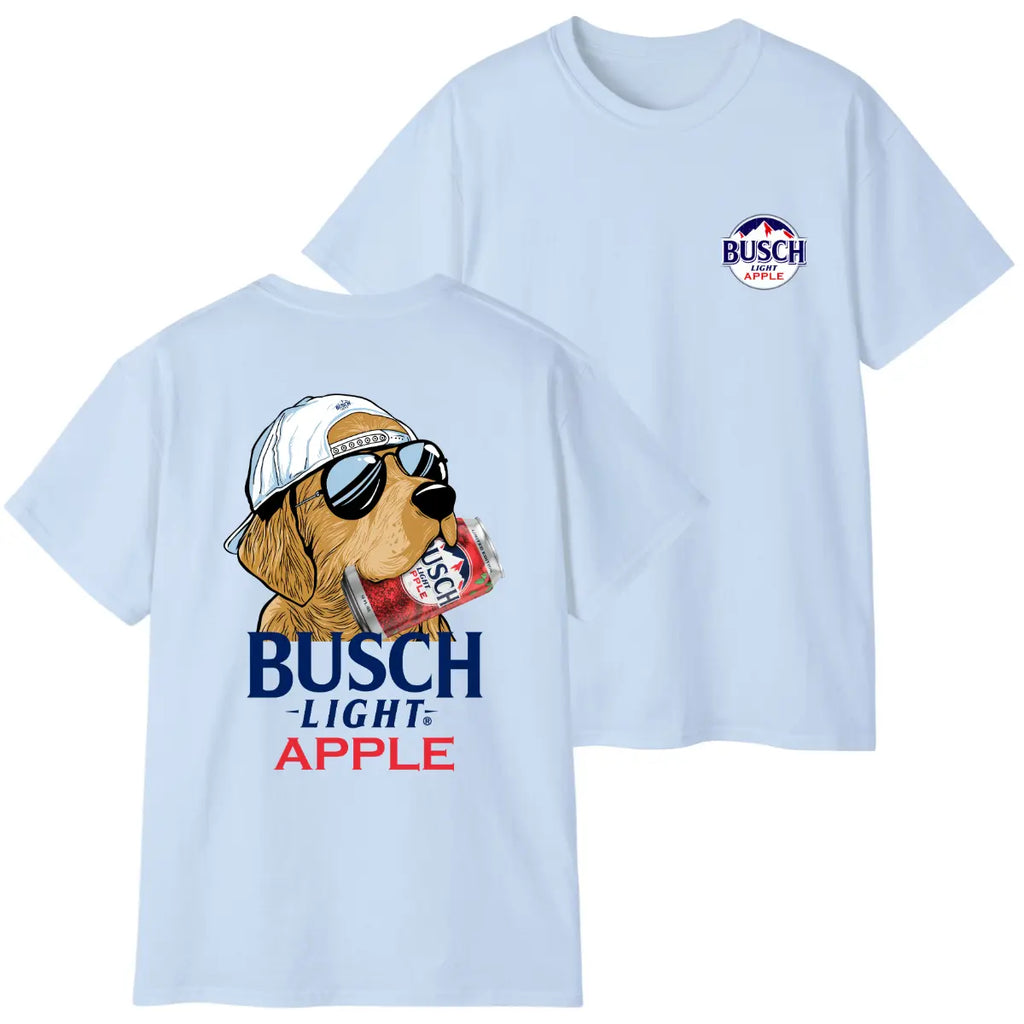 Funny Dog Beer T-Shirt – Golden Retriever with Beer Can Graphic, Remastered Heavy Cotton Drinking Tee, Soft Lived-In Heavyweight Gift for Beer & Dog Lovers, Made in USA