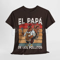 Funny "El Papa De Los Pollitos" T-Shirt – Spanish Día del Padre Latino Dad Novelty Quote Graphic Tee