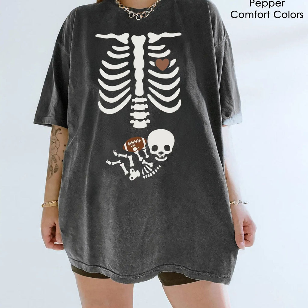 Pasimax Funny Football Pregnancy Shirt — detail close-up