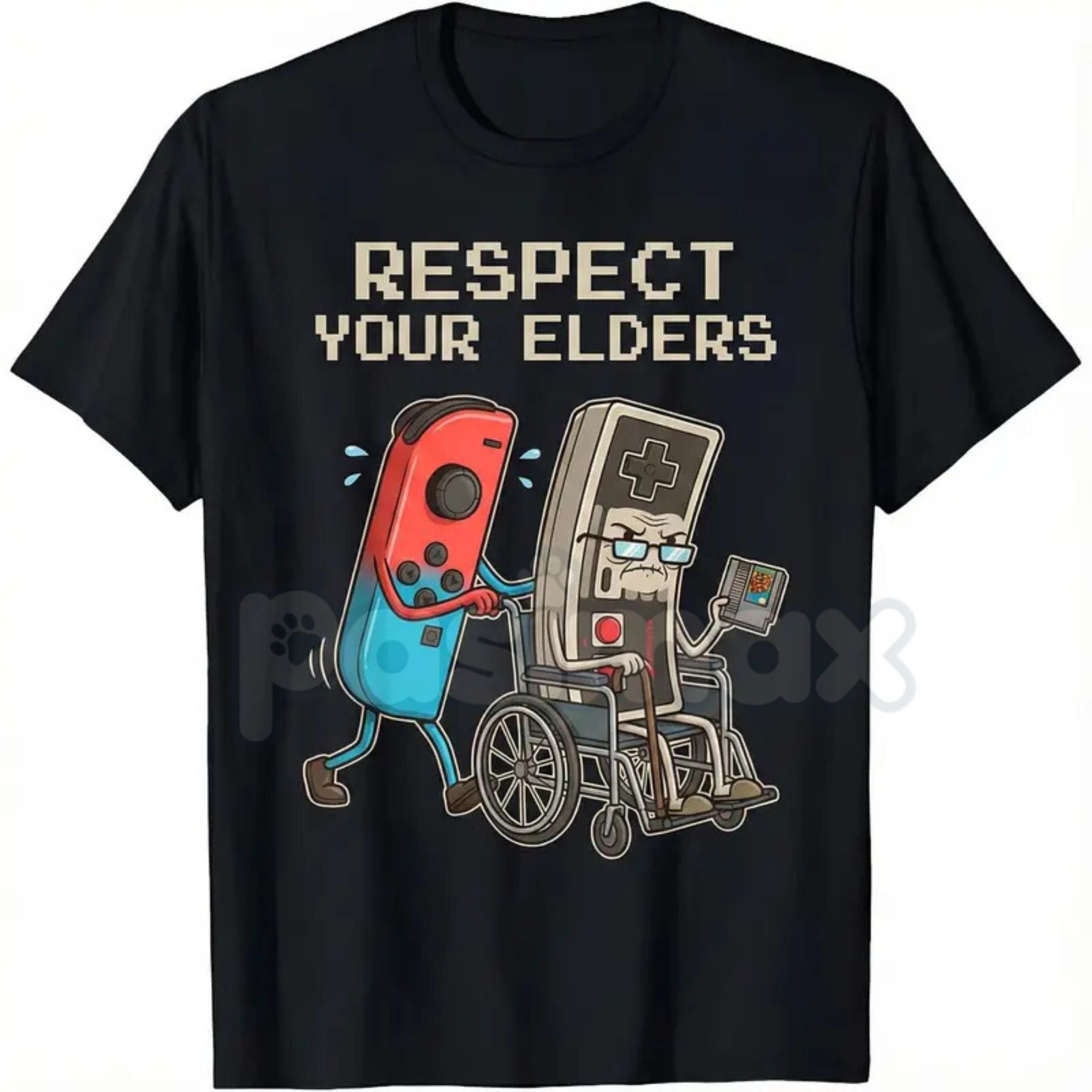 Pasimax Funny Retro Gamer Graphic T-Shirt - 8-Bit Nostalgia Humor Tee, Classic Console Fan Apparel, Ironic Gaming Joke Gift —