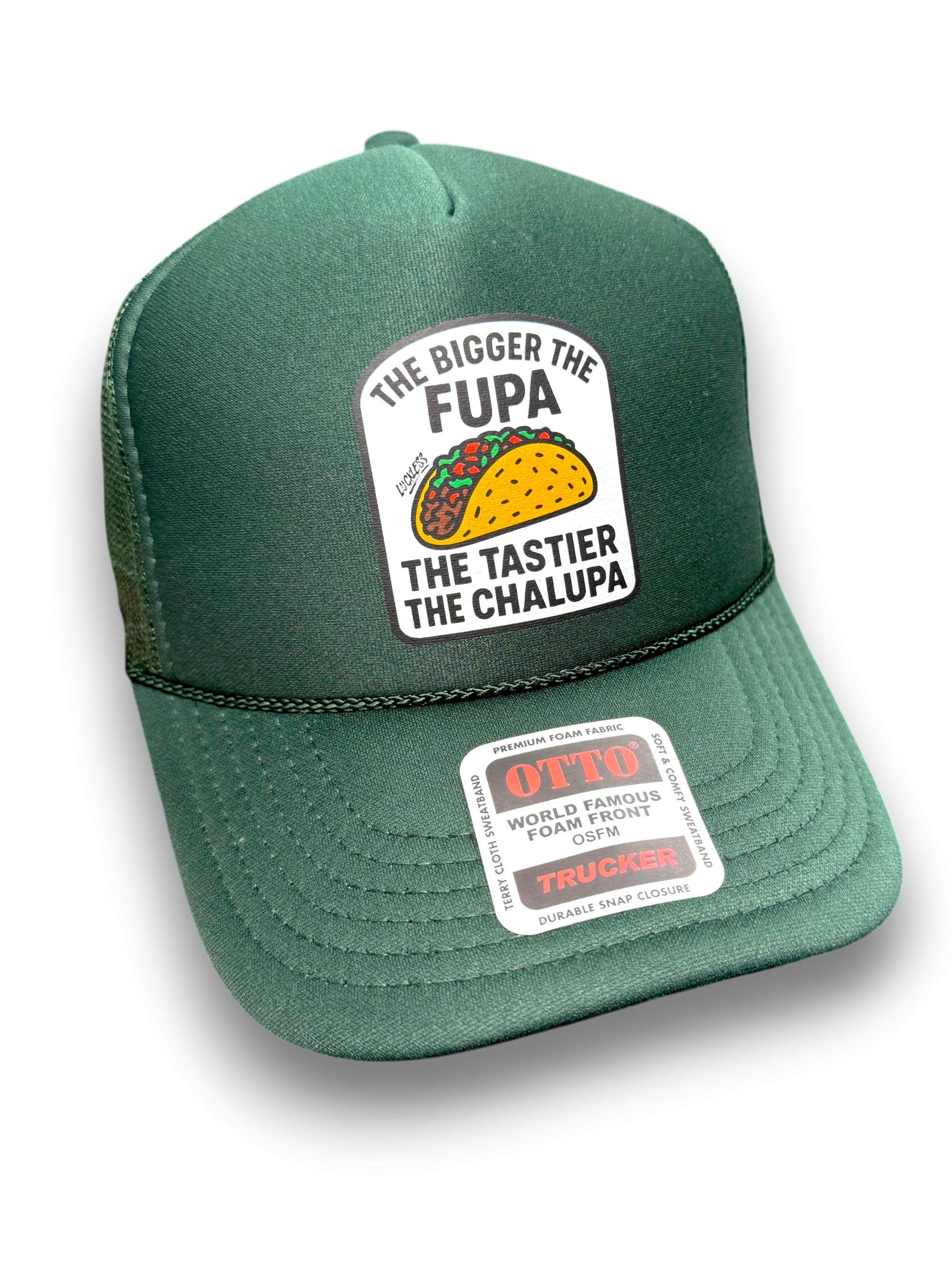 Luckless Outfitters Fupa Chalupa | Funny Taco Trucker Hat — main product shot