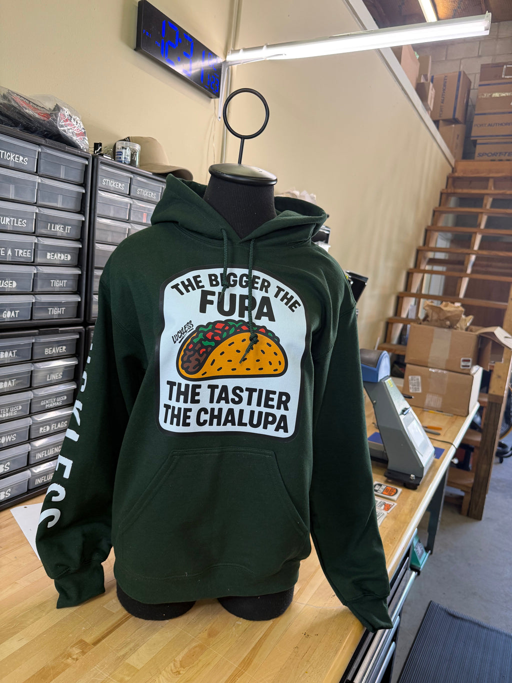 Luckless Outfitters Fupa Chalupa Hoodie — side view