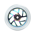 Fuzion Flight Wheels 110mm - Clear/Neochrome Core (Pair) by Skates USA