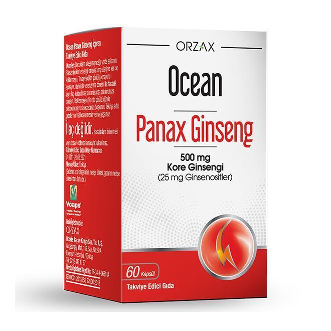 Ocean Panax Ginseng 500 mg 60 Capsules