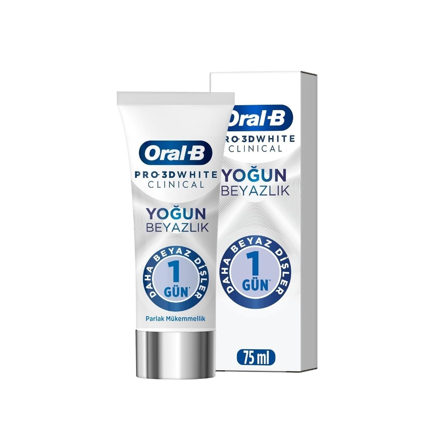 Oral-B Pro 3D White Clinical Toothpaste for Intense Whitening - 75ml