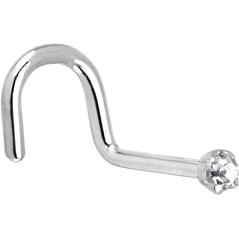 BodyCandy Solid 14K White Gold 1.5mm Genuine Diamond Nose Ring — lifestyle context
