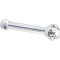 BodyCandy Platinum 1.5mm Genuine Diamond Nose Ring — side view