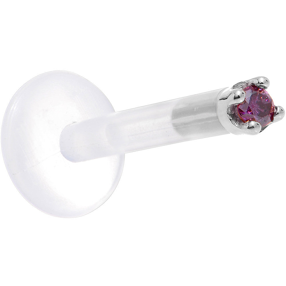 BodyCandy Solid 14K White Gold 1.5mm Genuine Purple Diamond Bioplast Push in Monroe — lifestyle context