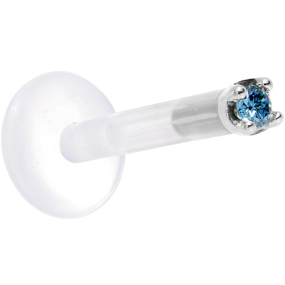 BodyCandy Solid 14K White Gold 1.5mm Genuine Blue Diamond Bioplast Push in Monroe — lifestyle context