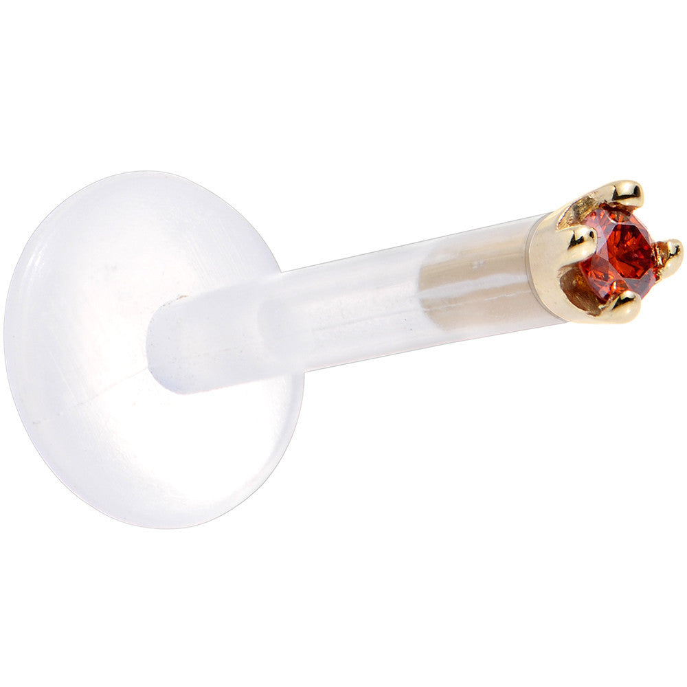 BodyCandy Solid 14K Yellow Gold 1.5mm Genuine Red Diamond Bioplast Push in Monroe — lifestyle context