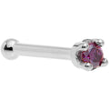 BodyCandy Solid 14K White Gold 1.5mm Genuine Purple Diamond Nose Ring — comparison shot
