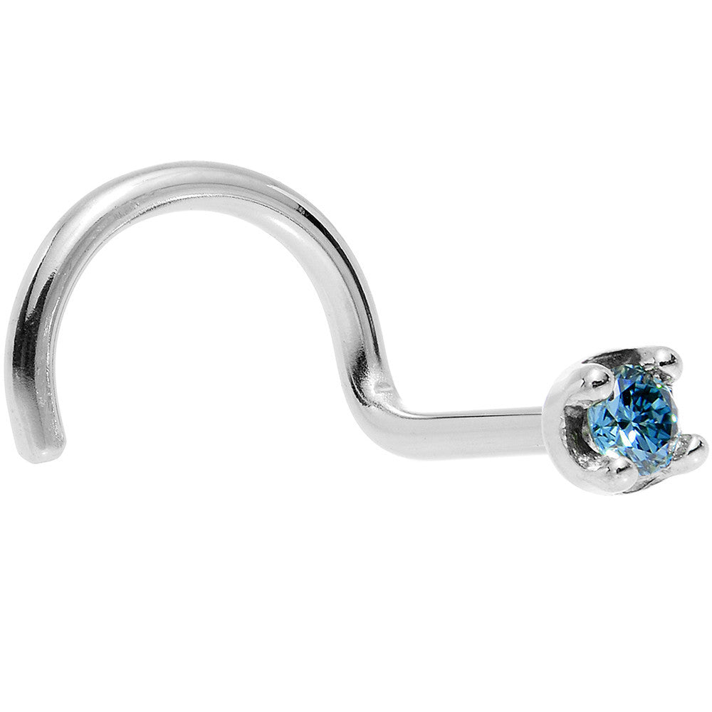 BodyCandy Solid 18K White Gold 1.5mm Genuine Blue Diamond Nose Ring — packaging