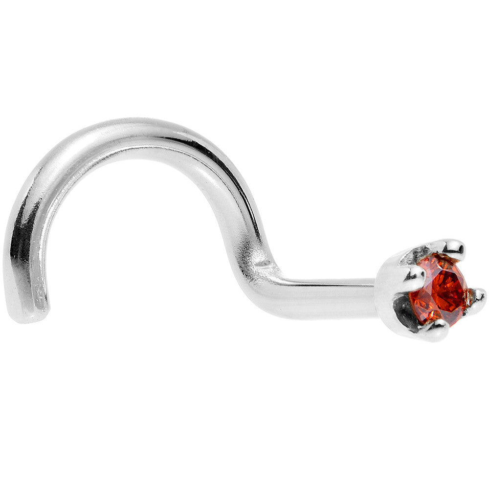 BodyCandy 14k White Gold 2mm Lab Grown Red Diamond Nose Ring — lifestyle context